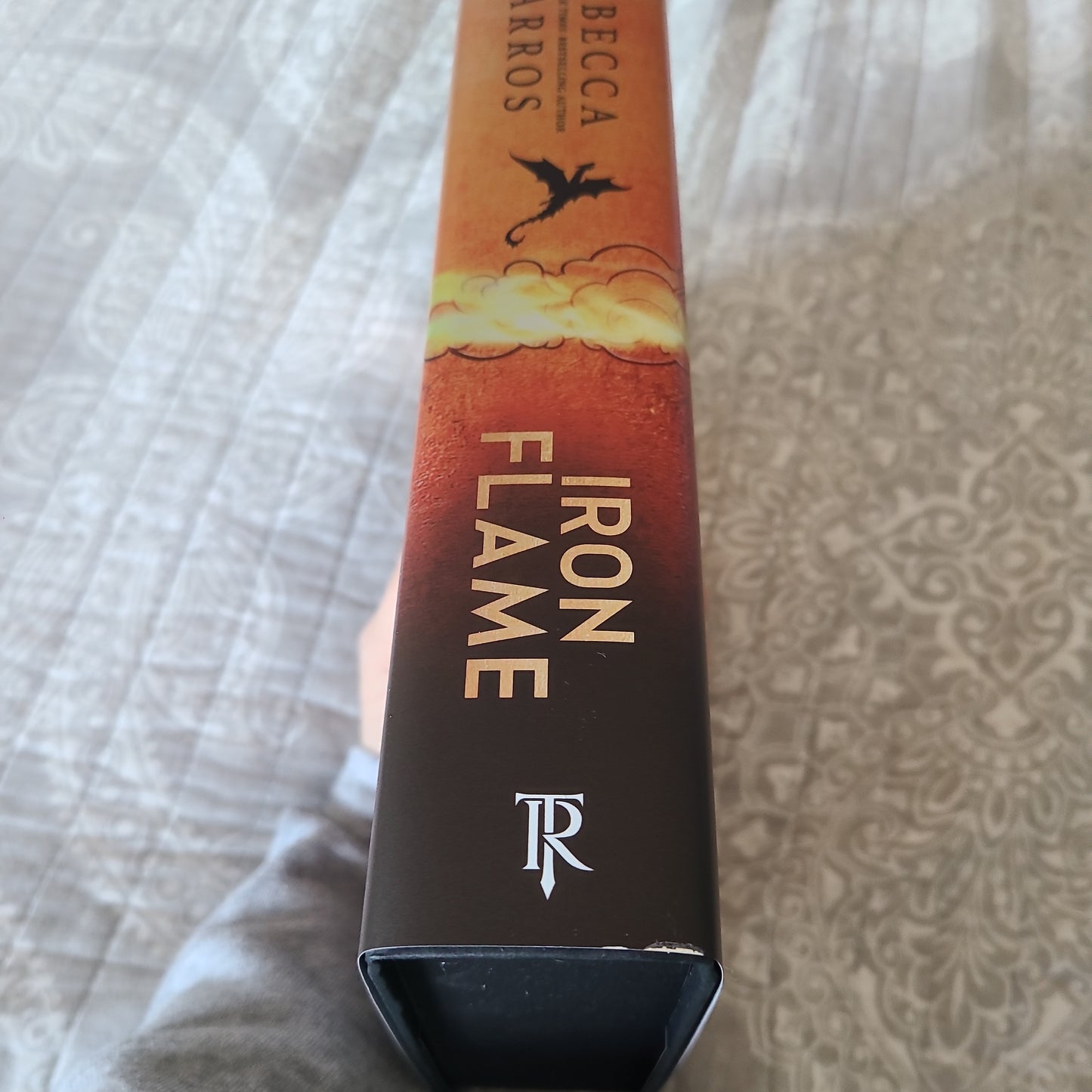 Sprayed Edge Iron Flame by Rebecca Yarros