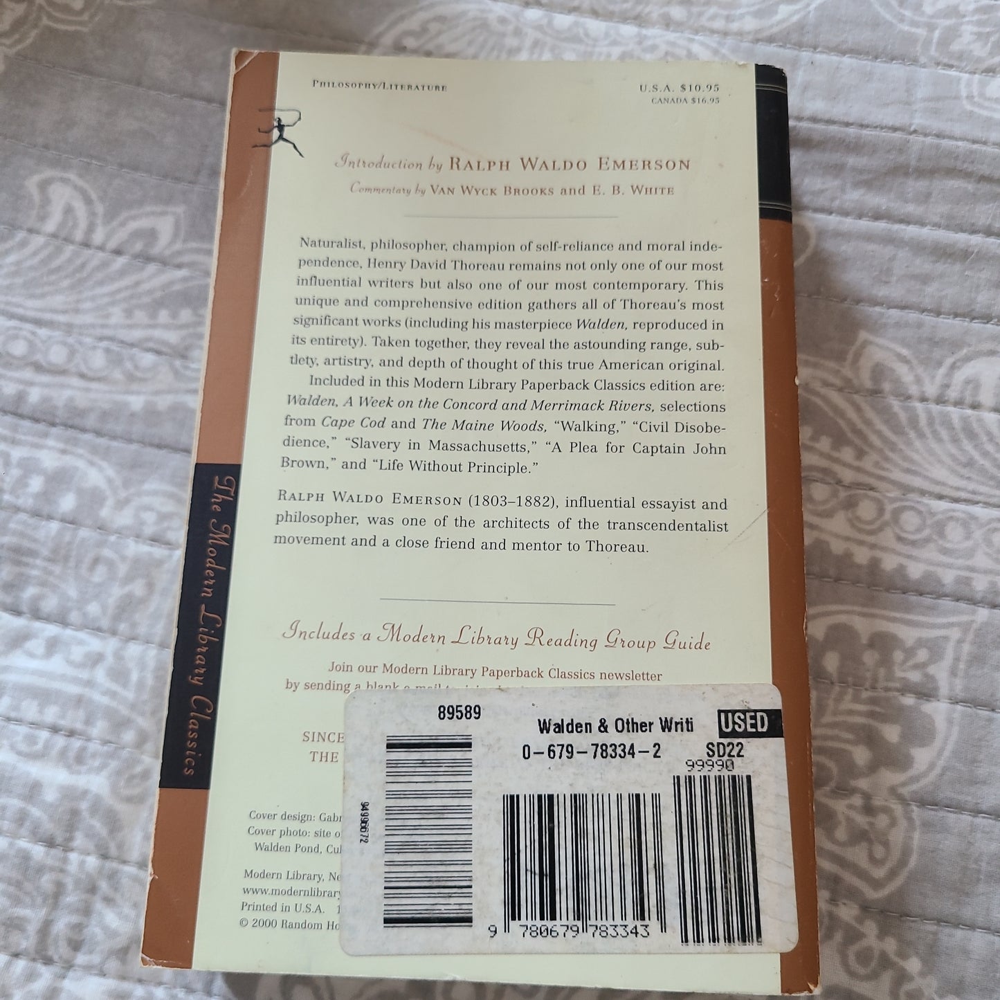 Walden and Other Writings by Hanry David Thoreau