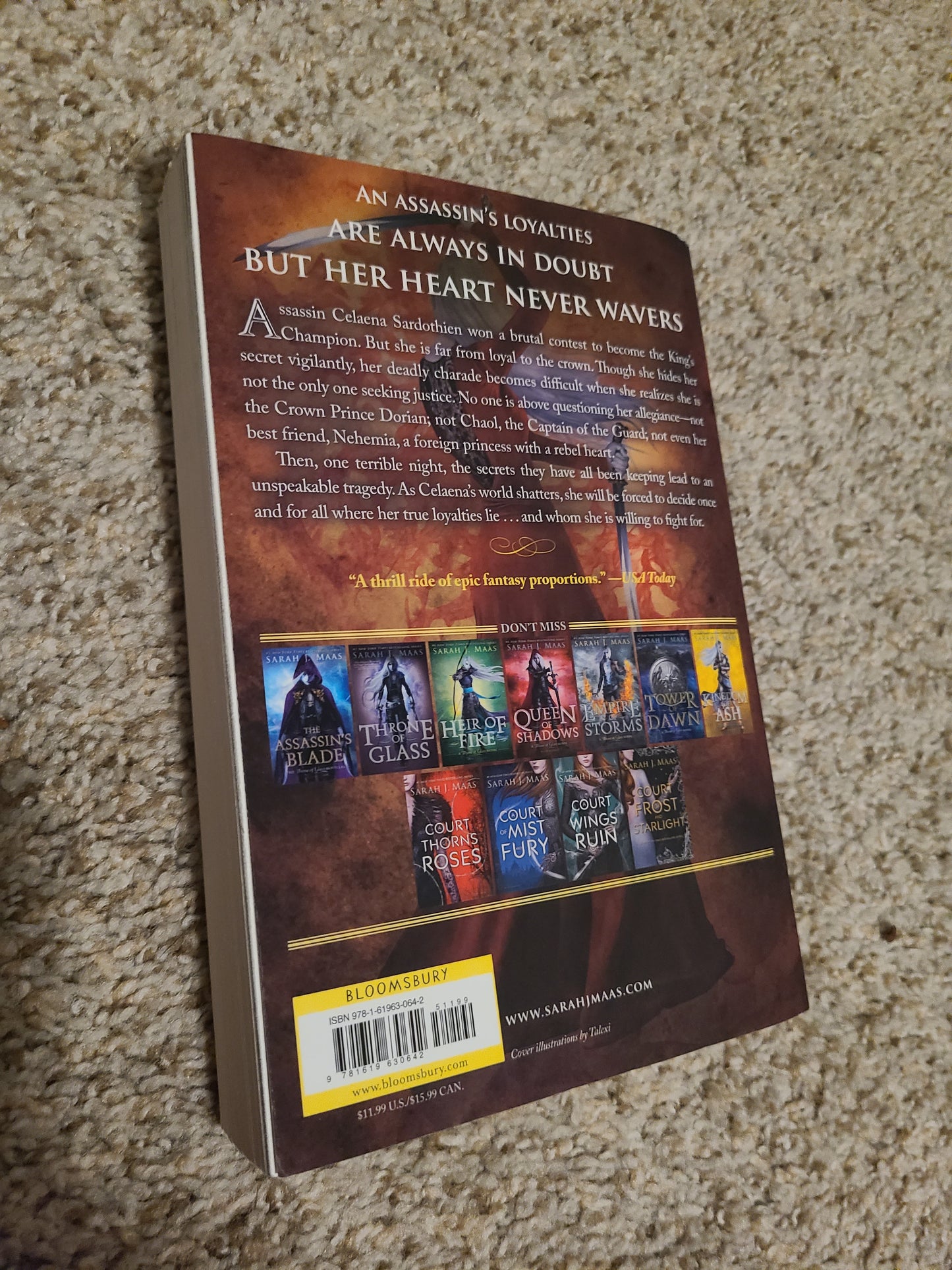 OOP Crown of Midnight by Sarah J Maas