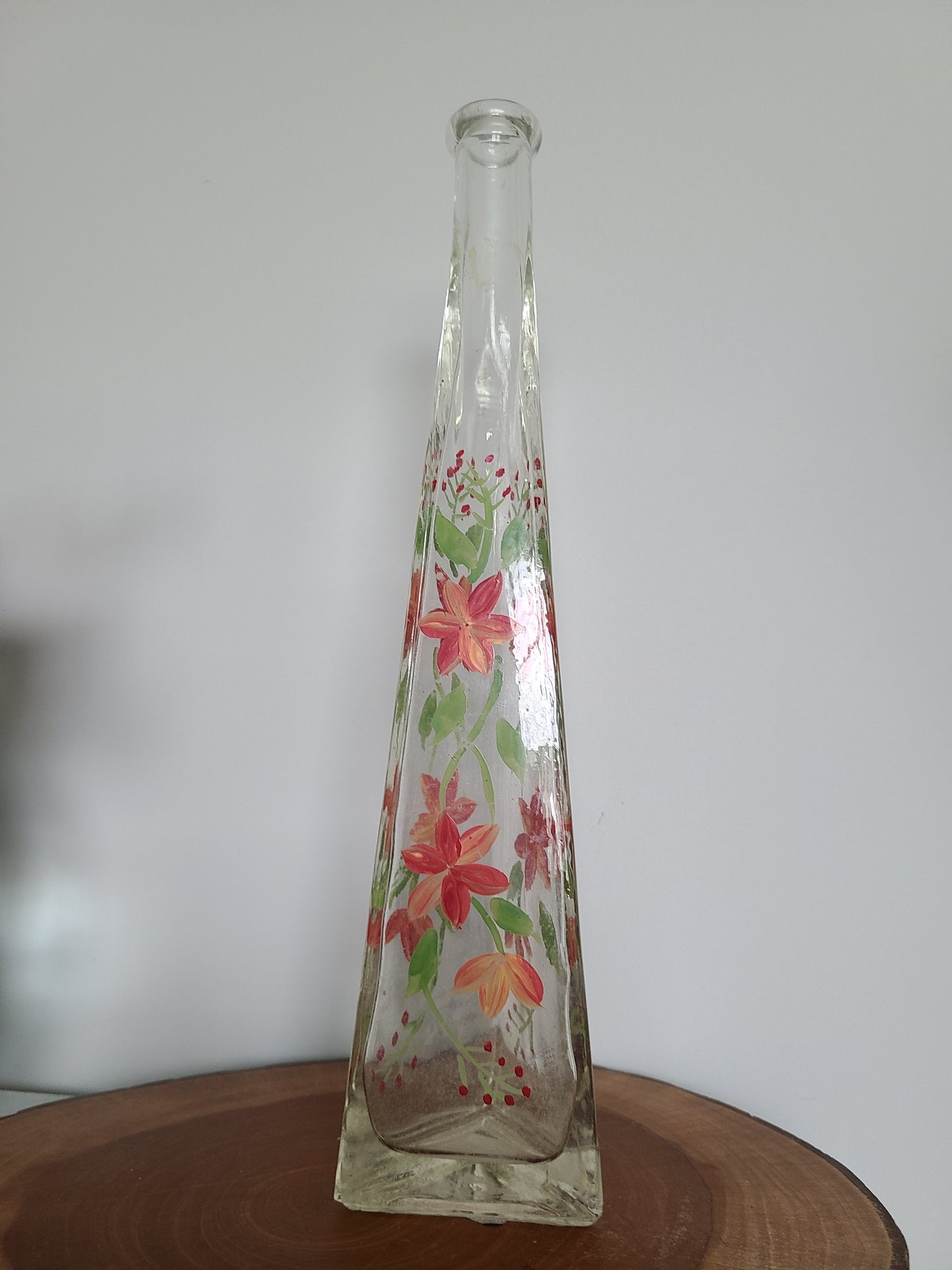 Hand Painted Tall Vase