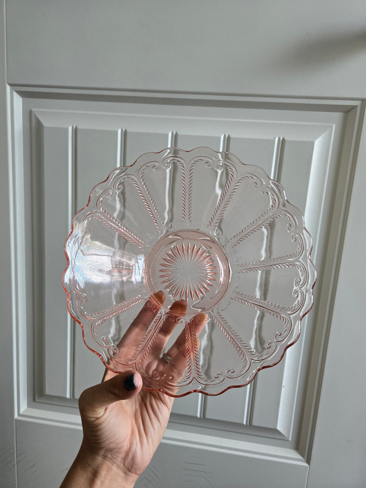 Vintage Pink Depression Glass Bowl
