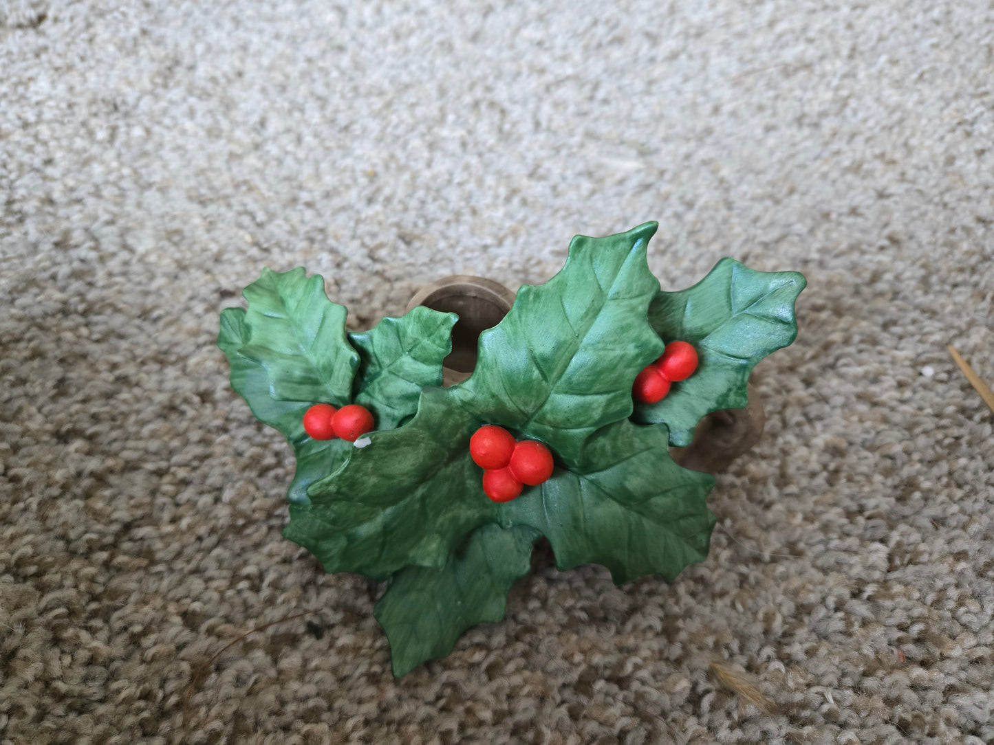 Lefton 1986 Hand Painted Candle Holders