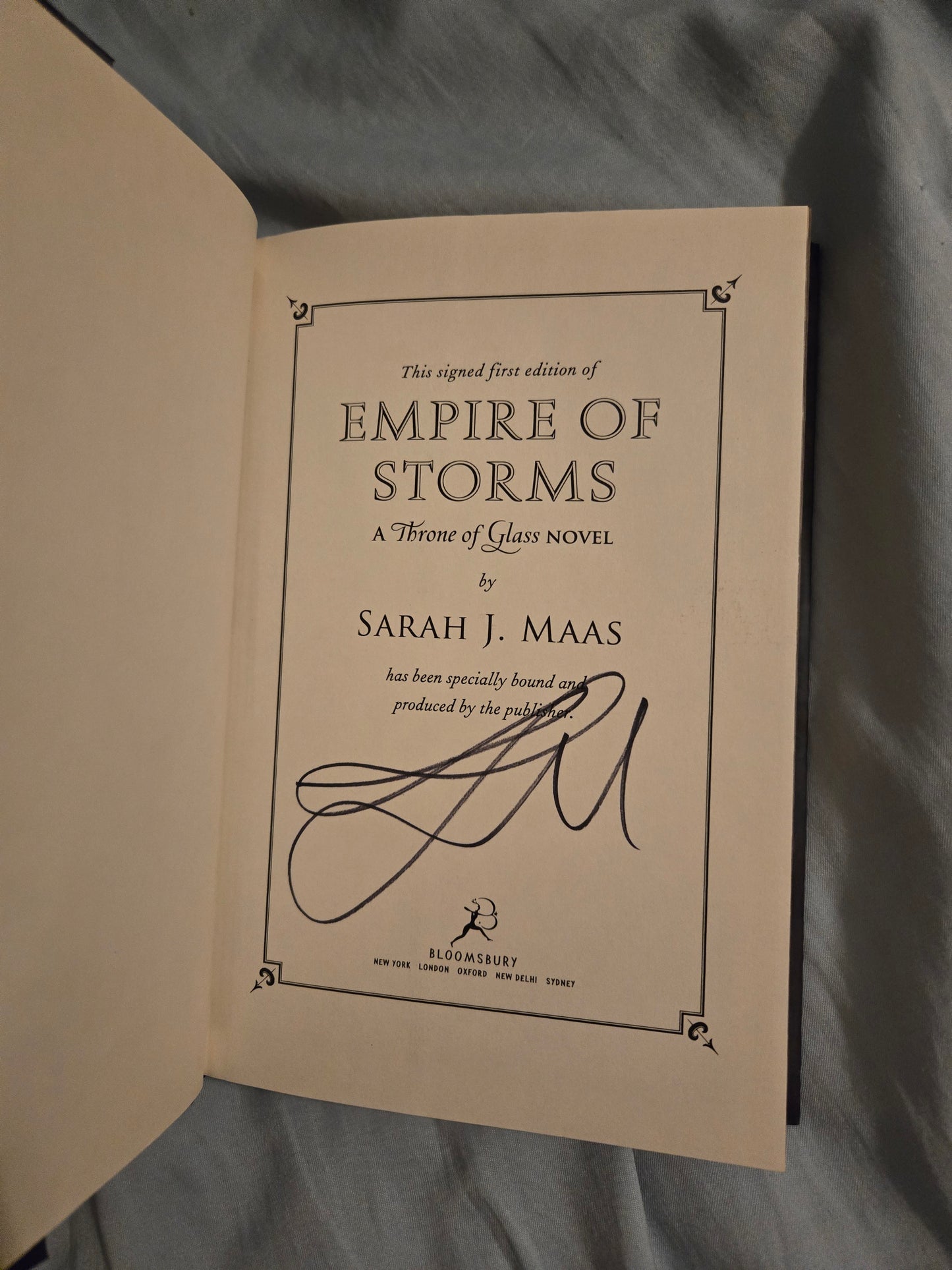 Signed Empire of Stormes by Sarah J Maas