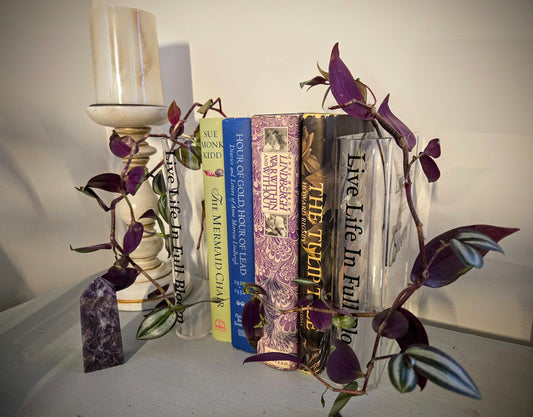 "Live Life in Full Bloom" Bookend w/Wandering Dudes