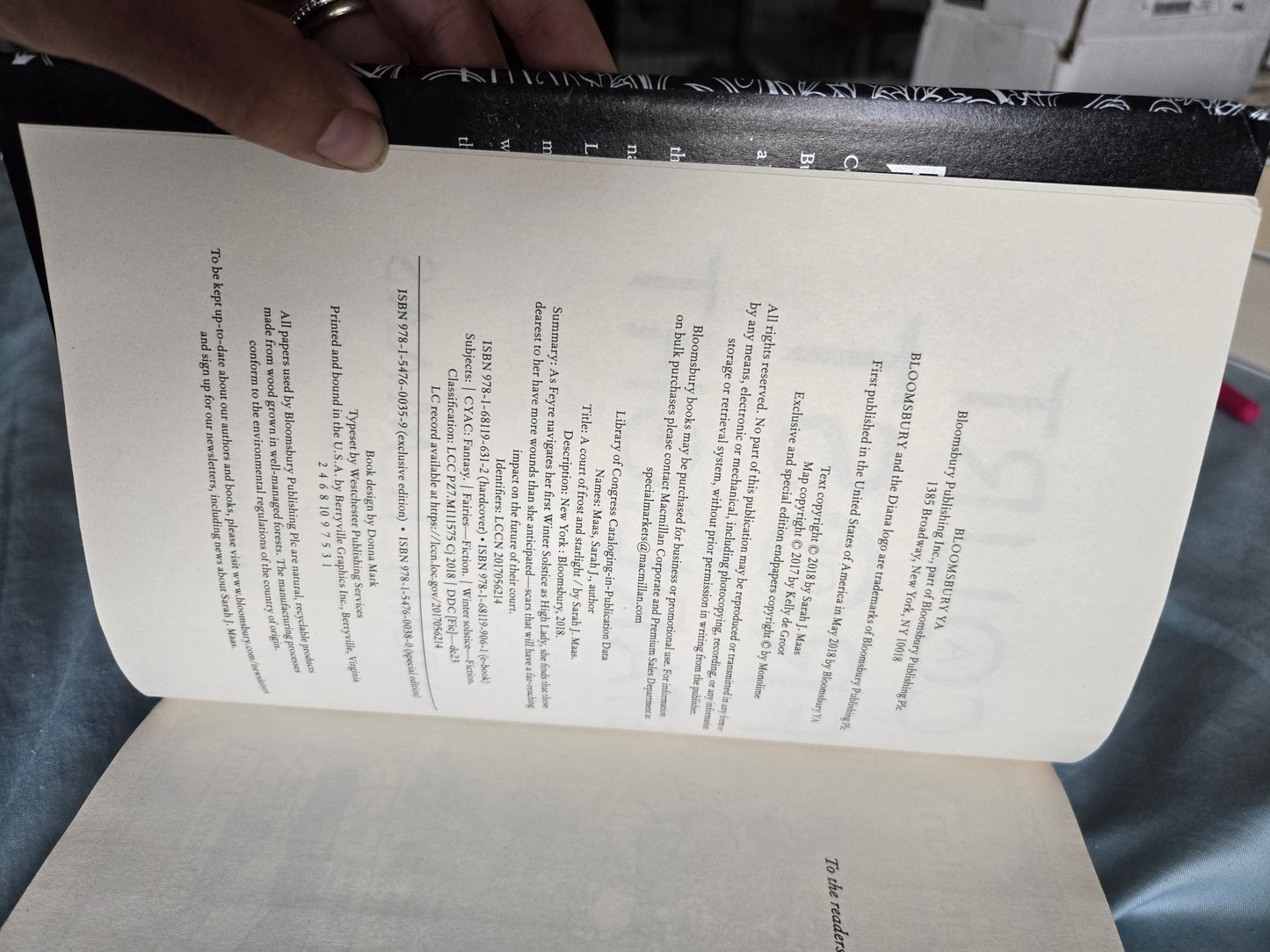 Out of Print 1st 1st A Court of Frost and Starlight by Sarah J Maas