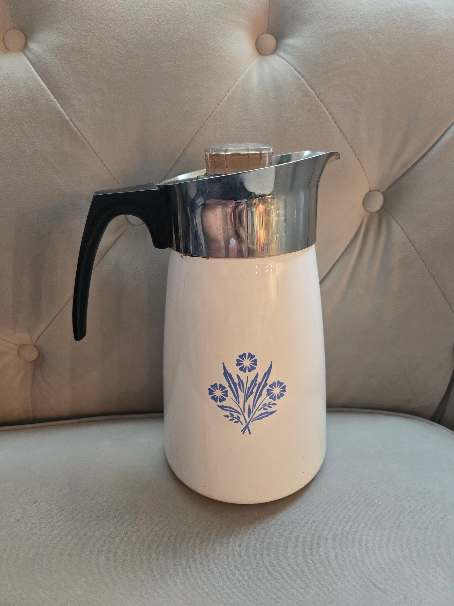 1960s Pyrex Cornwearing Pattern Coffee Maker