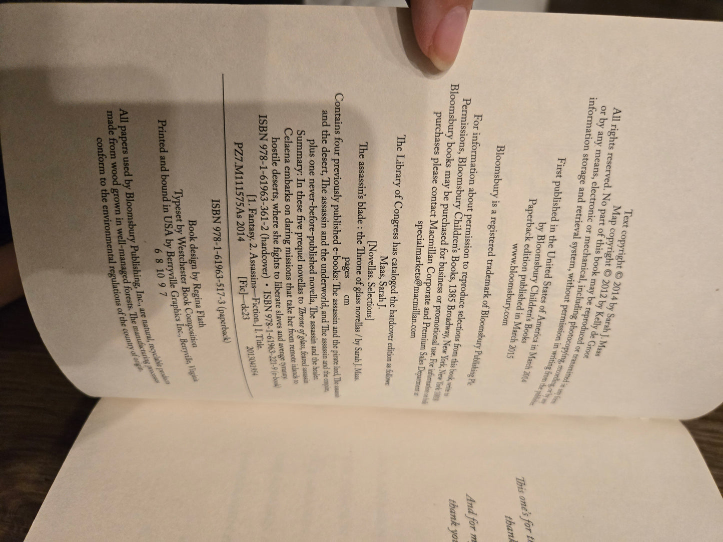 OOP The Assasins Blade Paperback