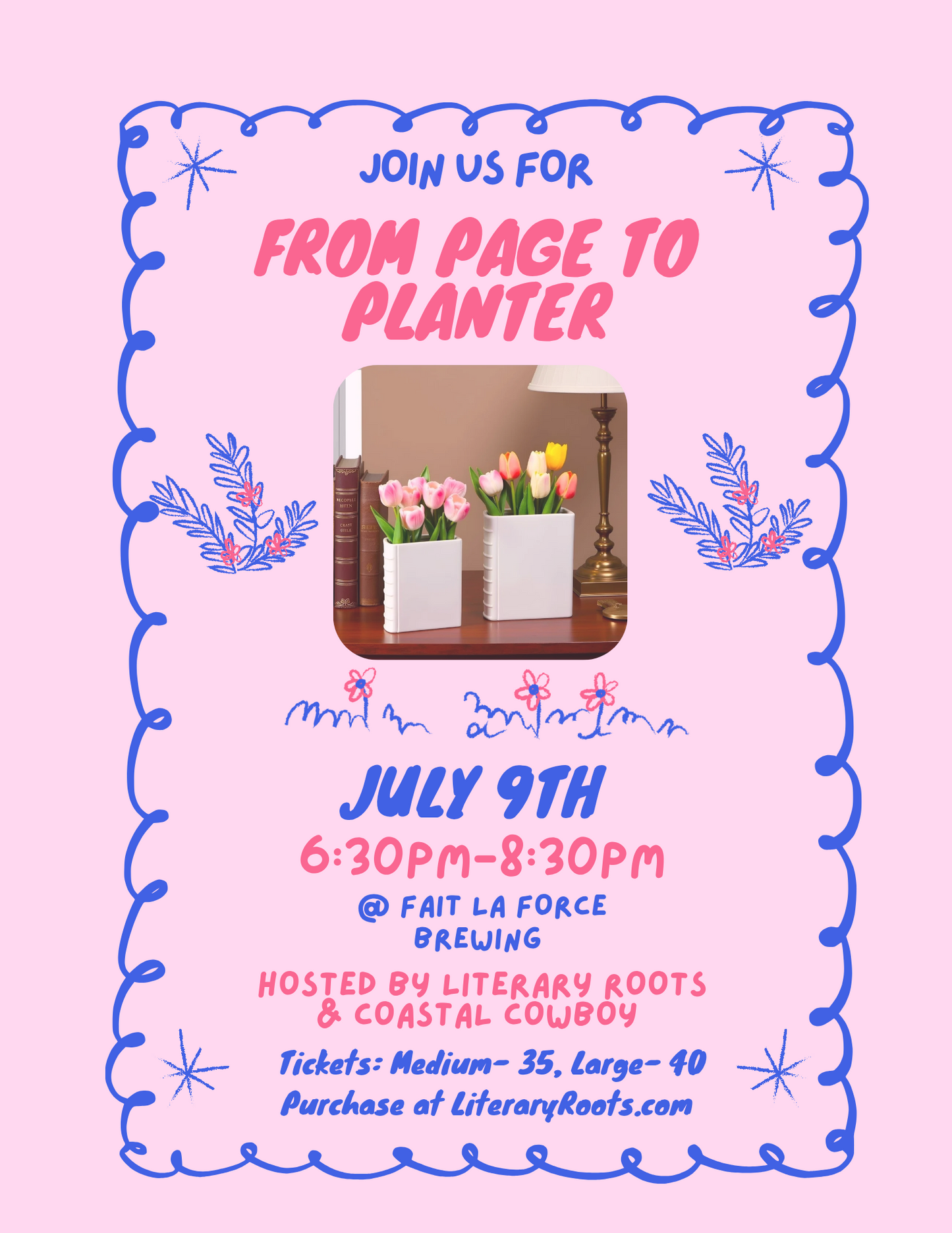 From Page to Planter Workshop @Fait La Force Brewing w/ Coastal Cowboy