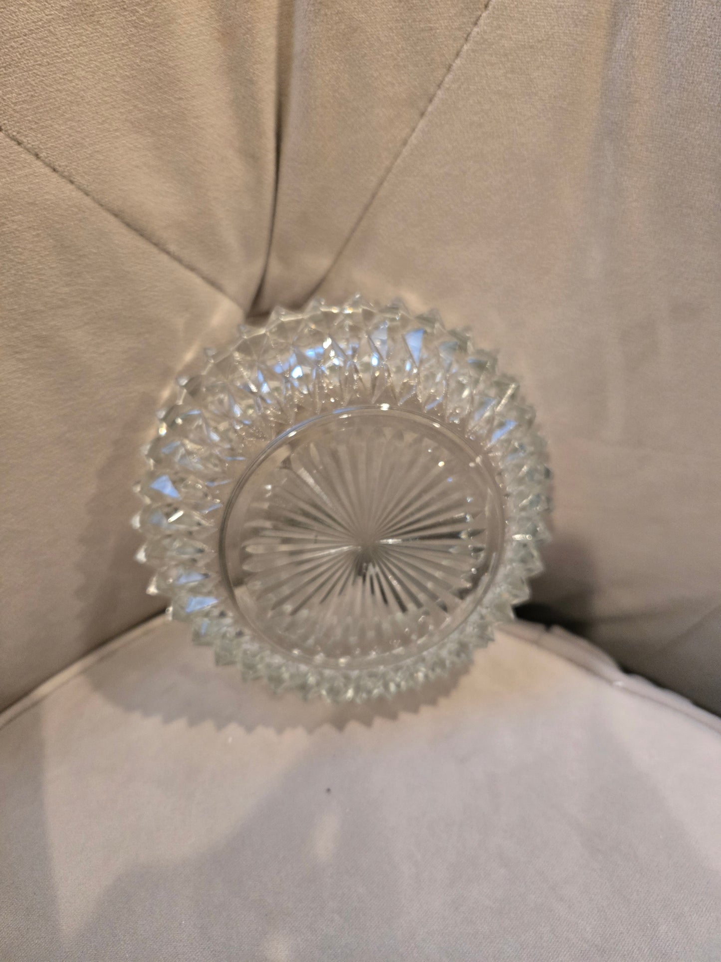 Vintage Diamond Point Indiana Glass 5in set of 4