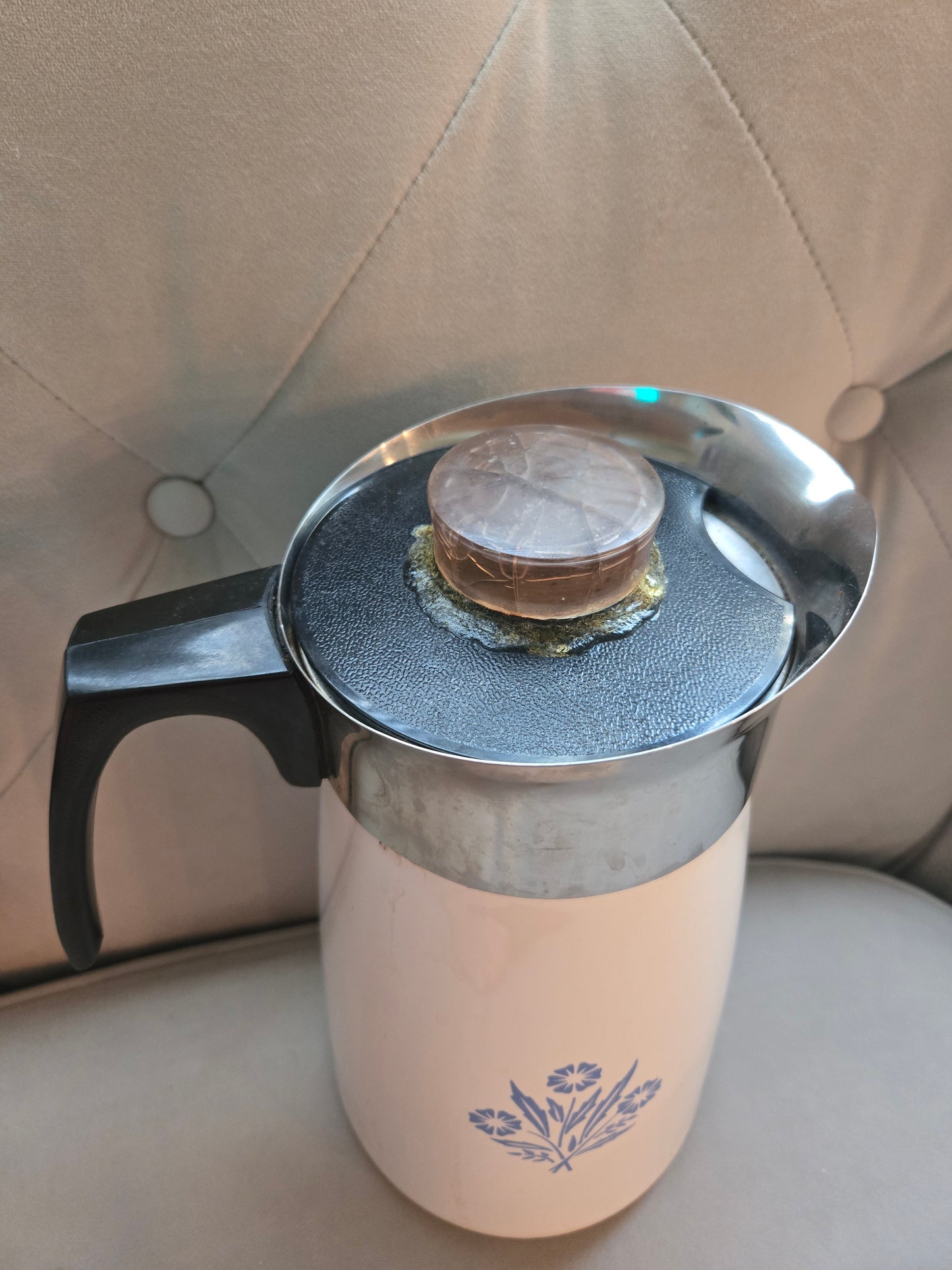 1960s Pyrex Cornwearing Pattern Coffee Maker