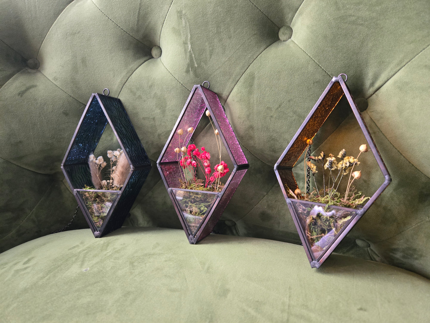 Dried Flower Suncatcher Terrarium