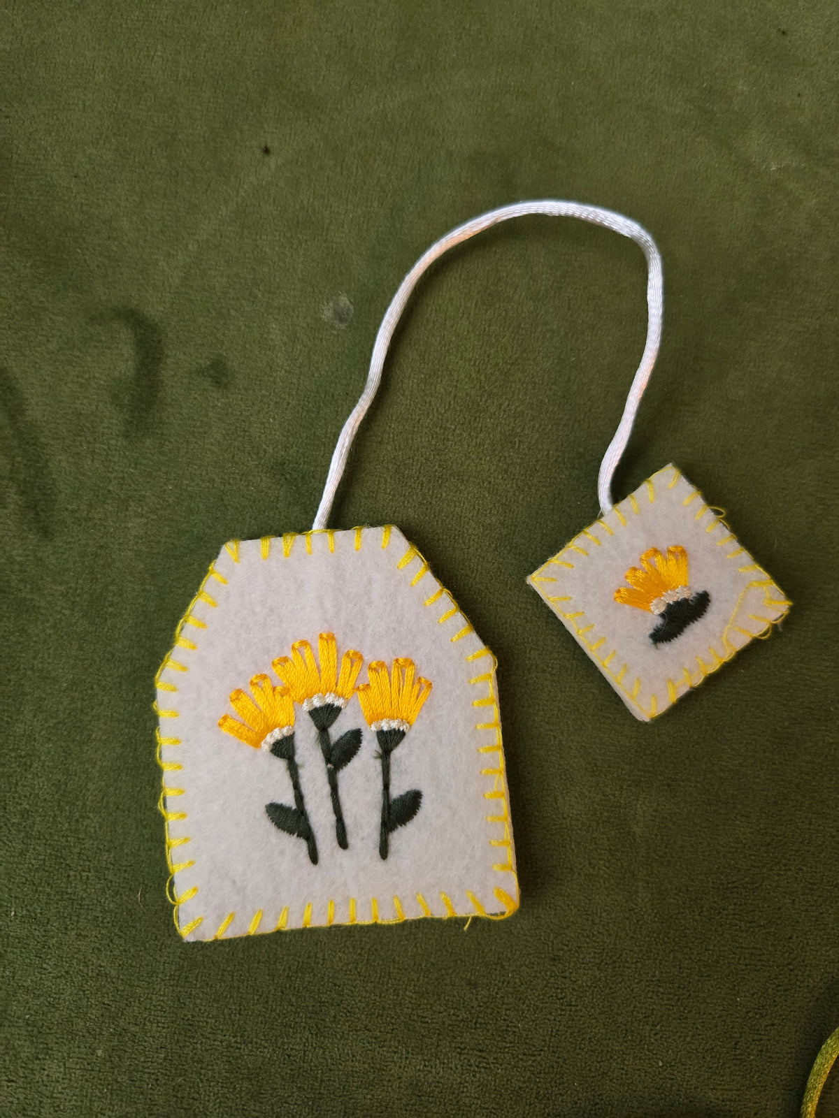 Tea Bag Felt Book Marks