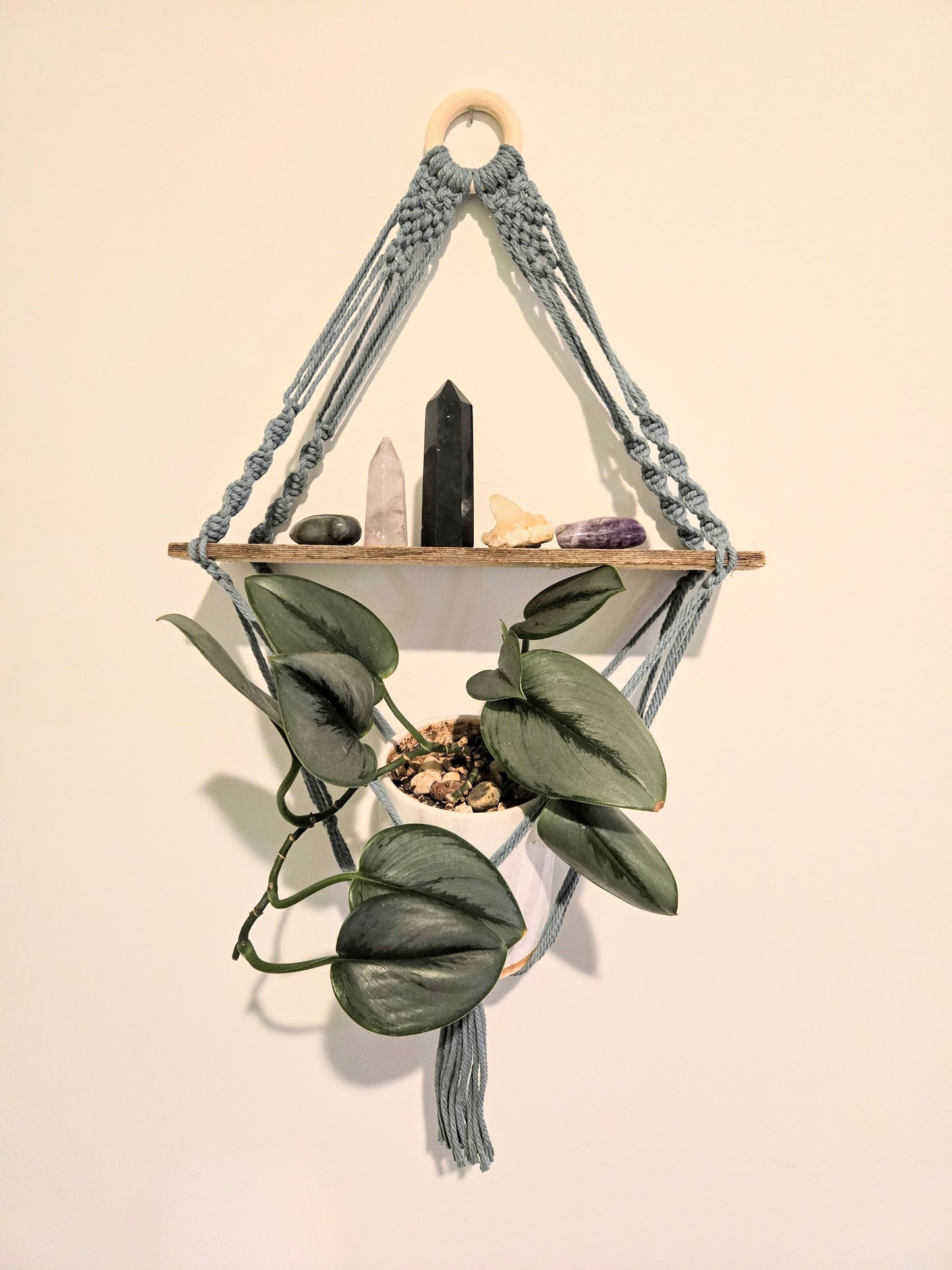 Wall Hanging Macrame Shelf and Planter Hanging