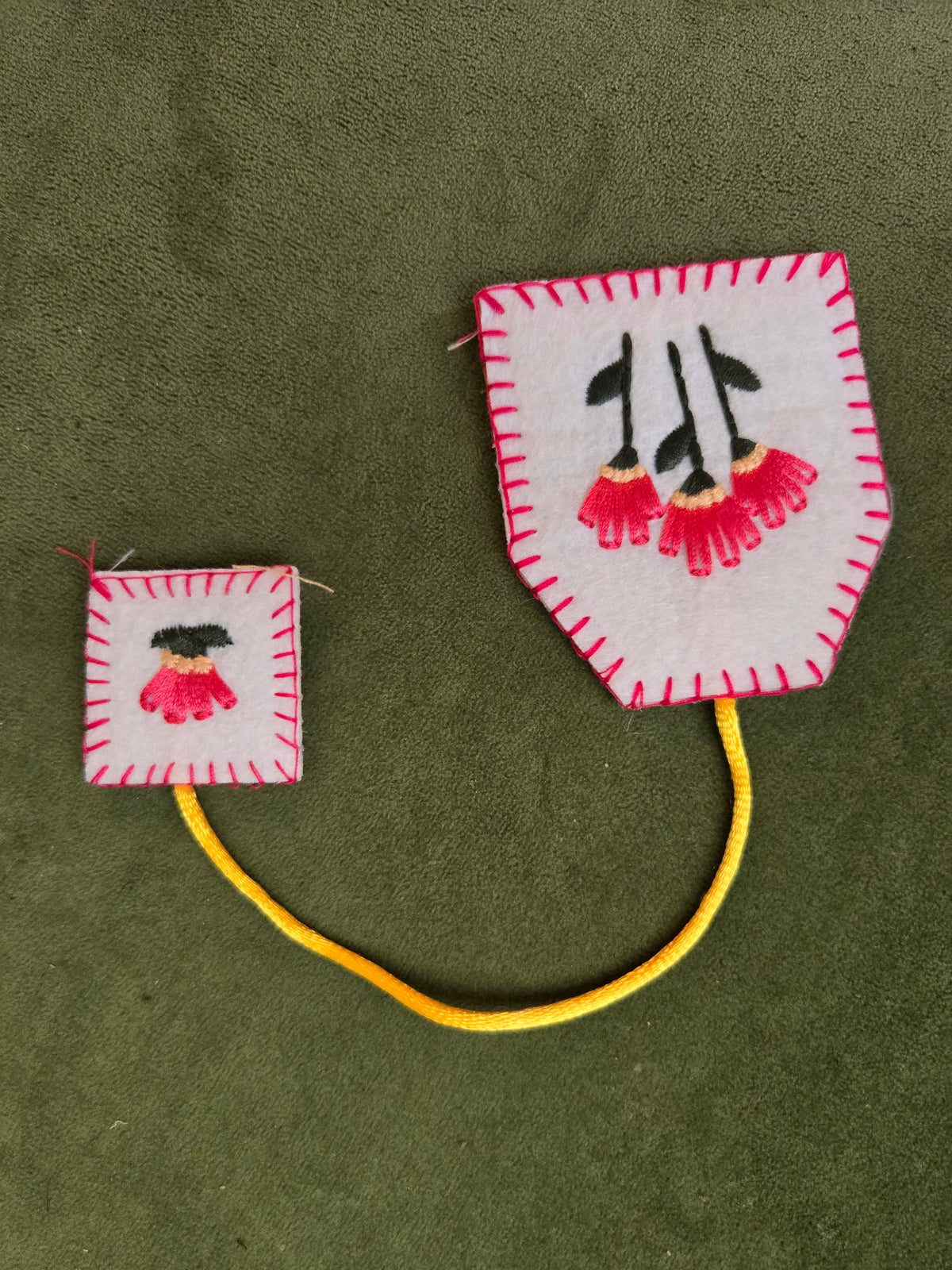 Tea Bag Felt Book Marks
