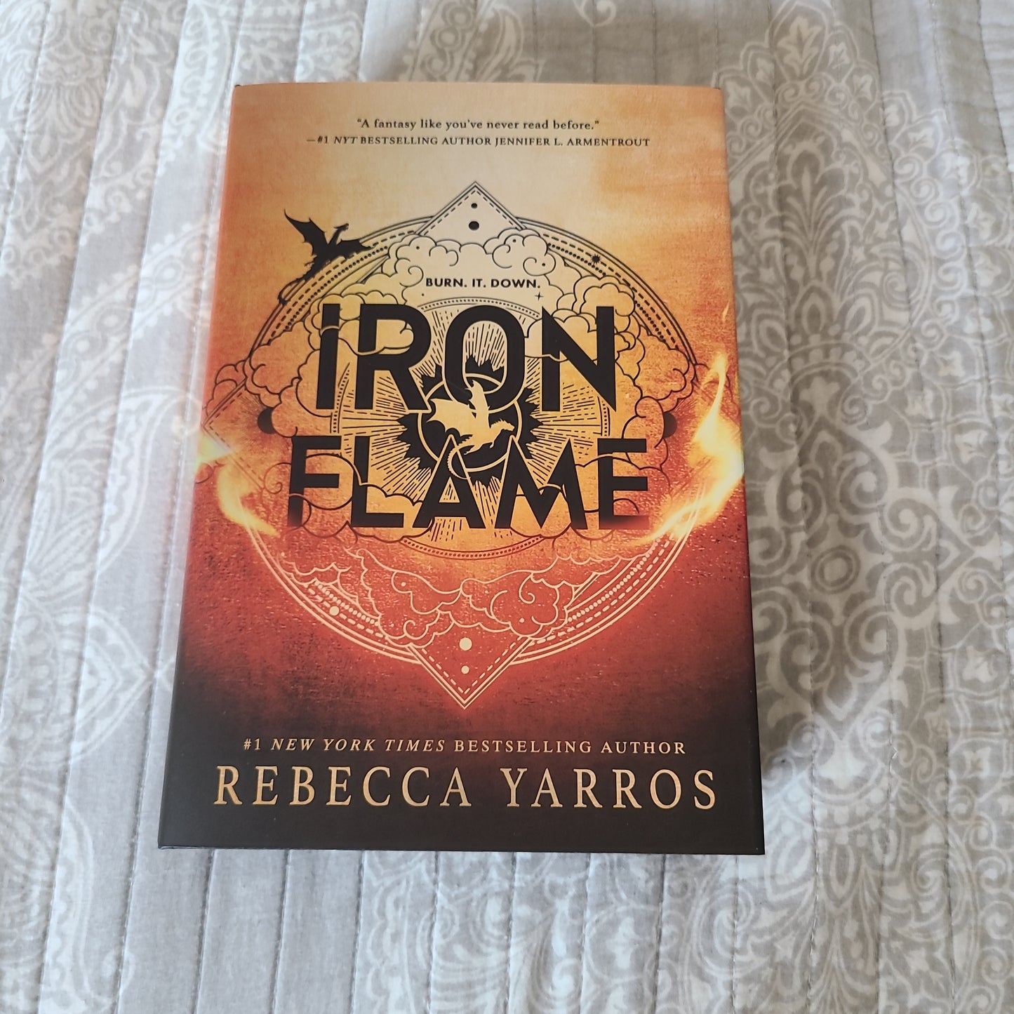 Sprayed Edge Iron Flame by Rebecca Yarros