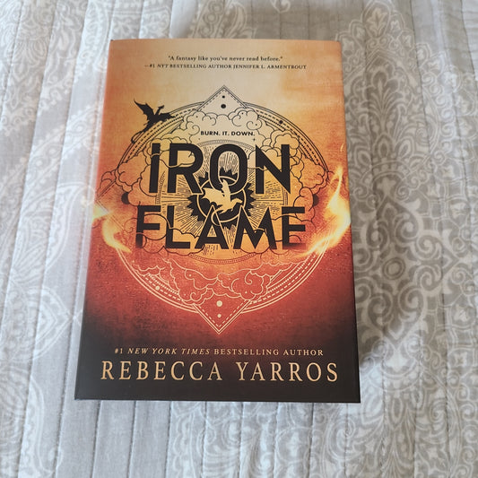 Sprayed Edge Iron Flame by Rebecca Yarros