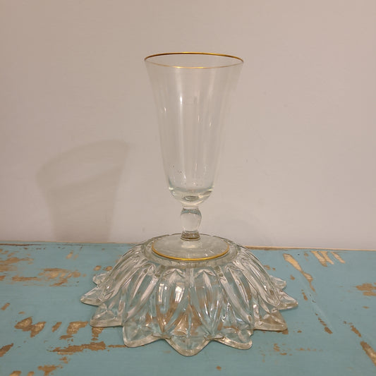 Plant Base Large Open Mouth Crystal Pedestal
