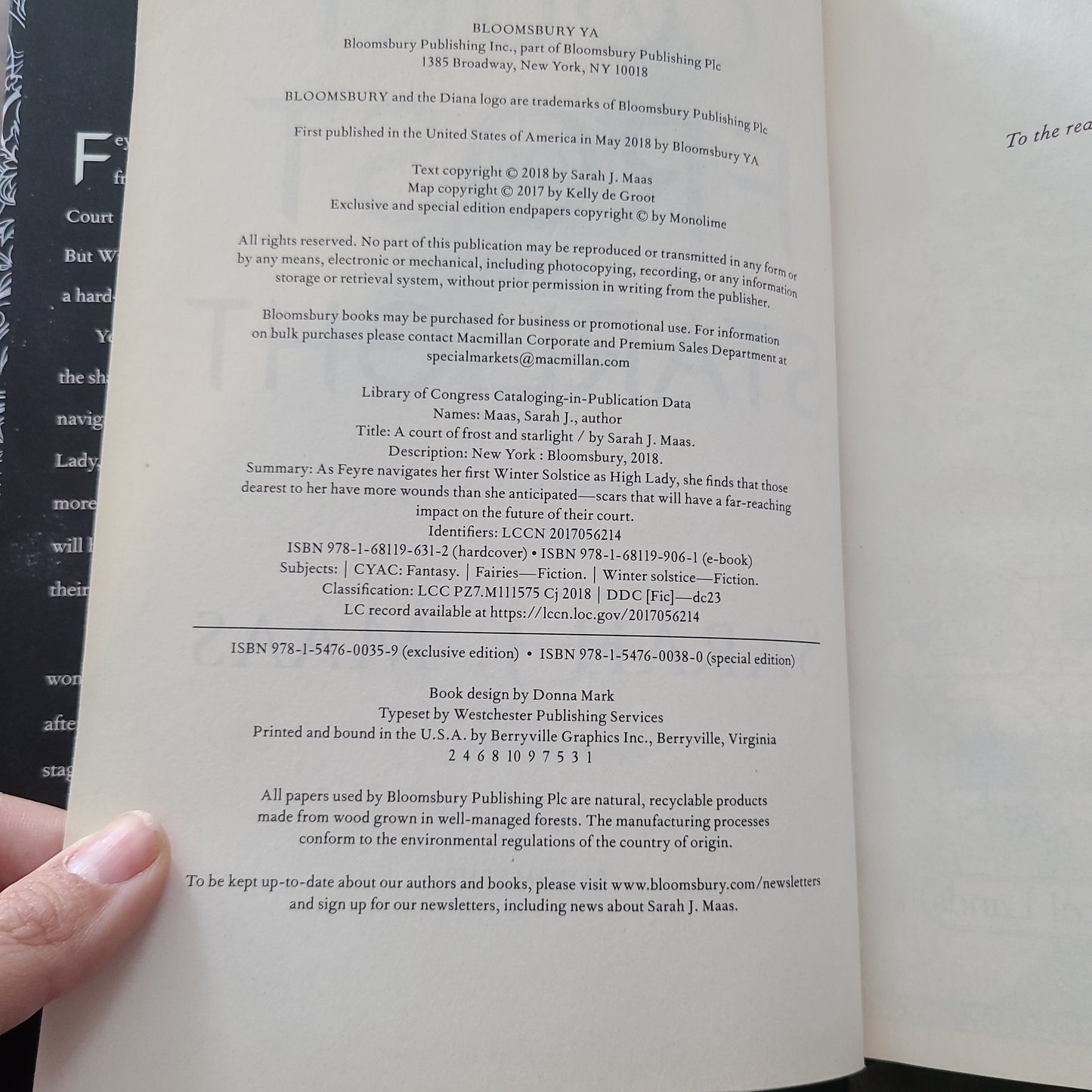 OOP A Court Of Frost And Starlight Hardcover by Sarah J Maas