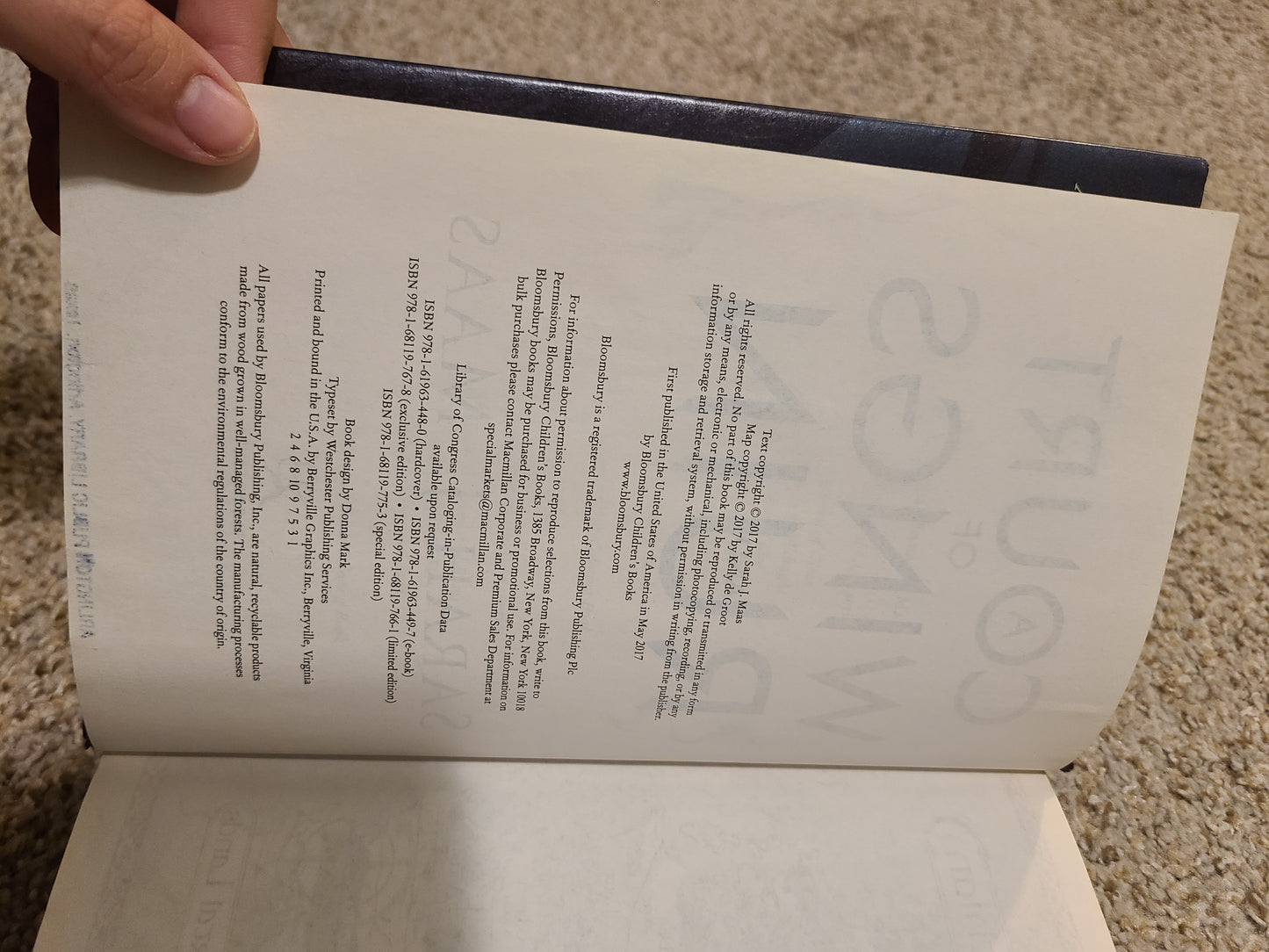 OOP 1/1st ACOWAR Hardback by Sarah J Maas