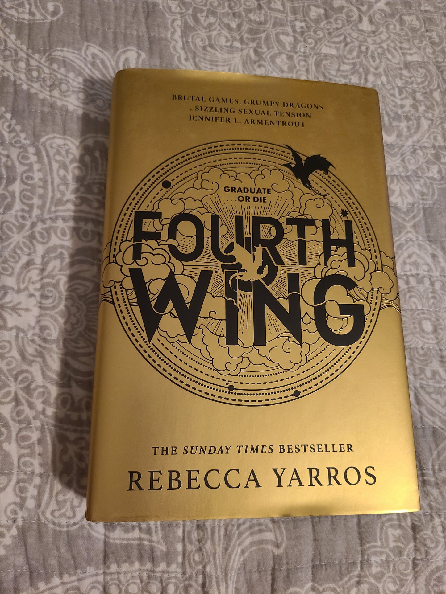 SIGNED Waterstones Edition Fourth Wing by Rebecca Yarros