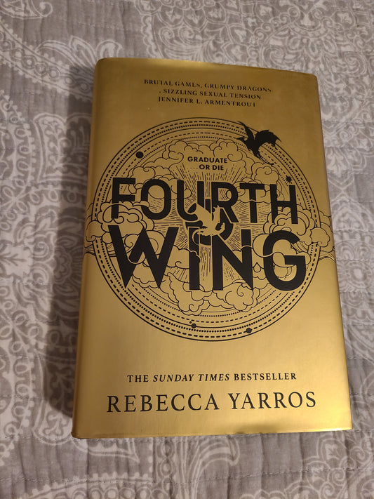 SIGNED Waterstones Edition Fourth Wing by Rebecca Yarros