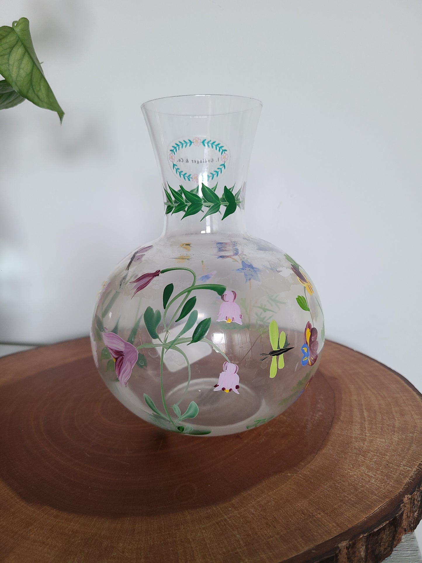 Hand Painted I. Godinger &Co. Short Plant Base