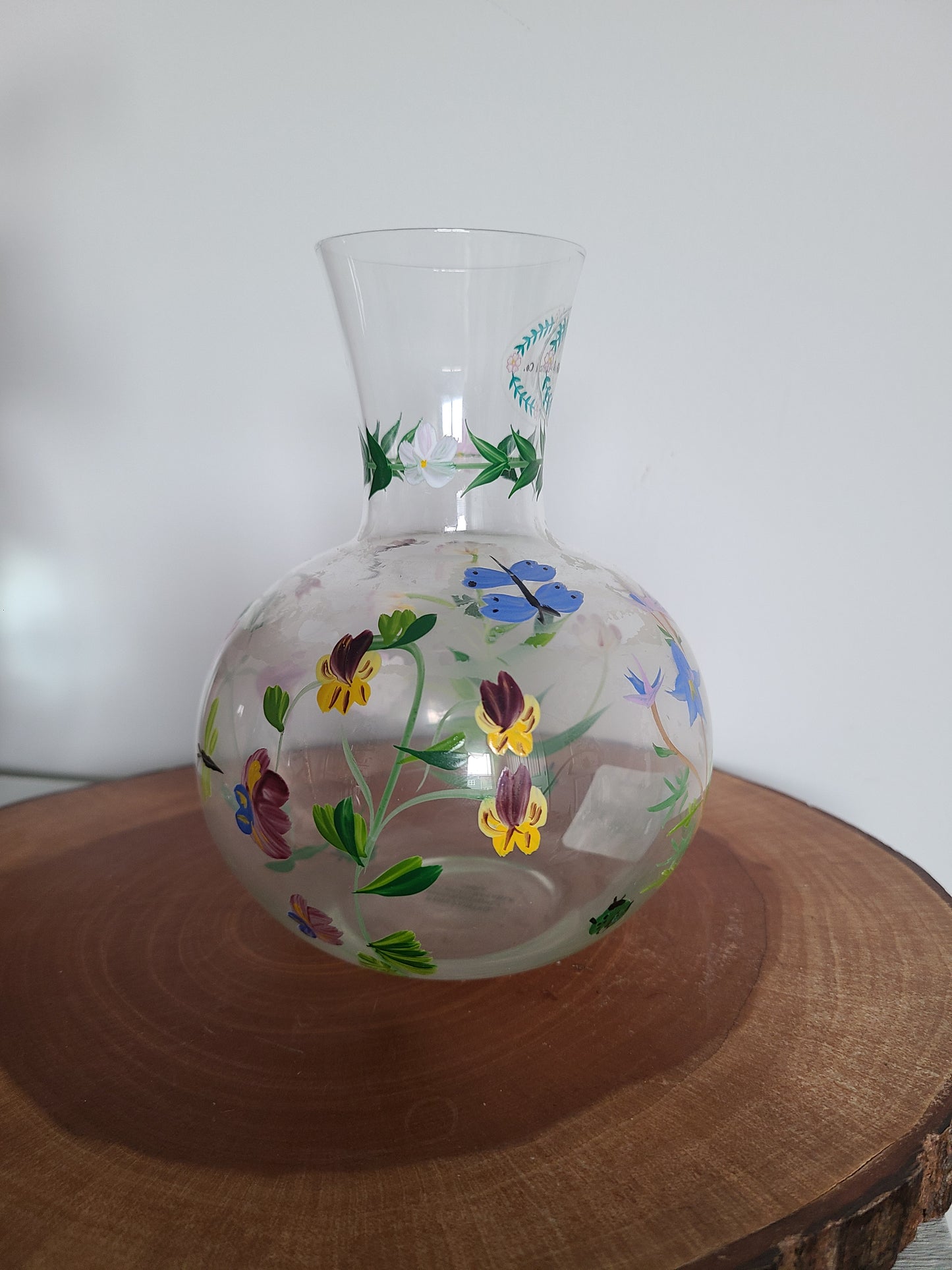 Hand Painted I. Godinger &Co. Short Plant Base