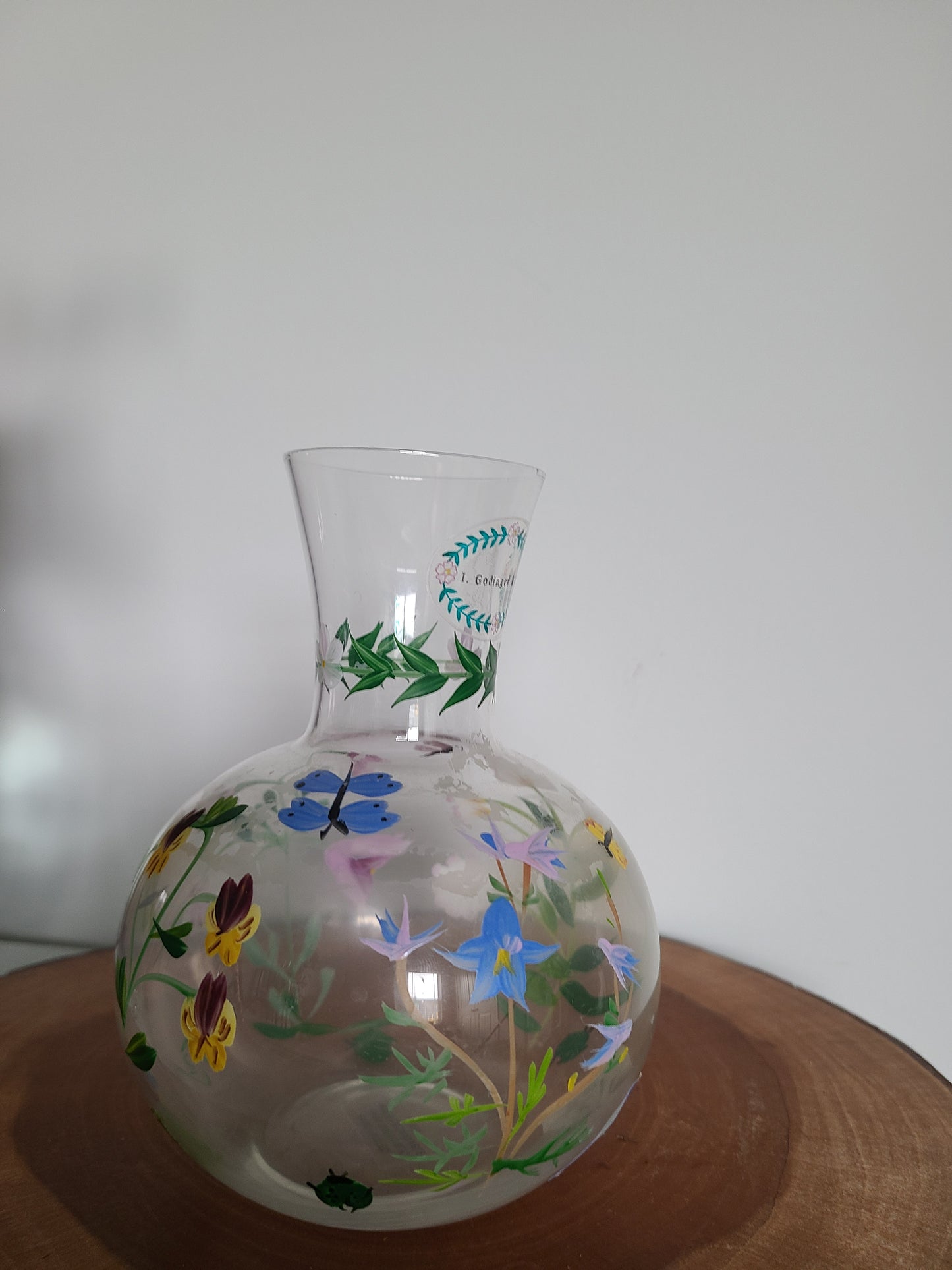 Hand Painted I. Godinger &Co. Short Plant Base