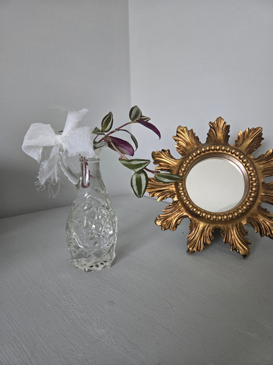 Crystal and Ribbon Arrangement w/Wandering Dude