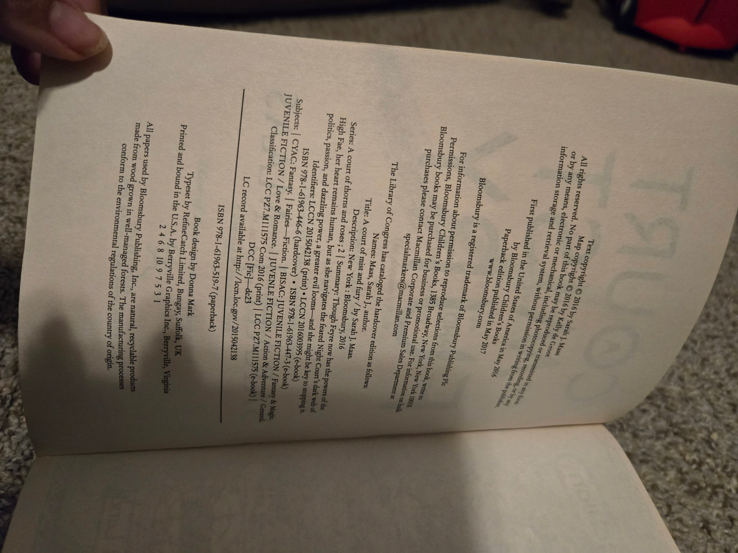 OOP A Court of Mist and Fury