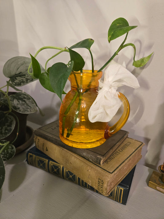 Yellow Mini Pitcher Arrangement