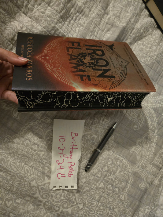Waterstones Signed and Stamped Iron Flame