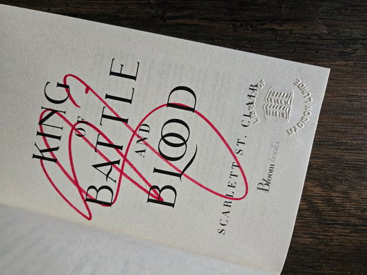 Signed King of Battle and Blood by Scarlett St. Clair