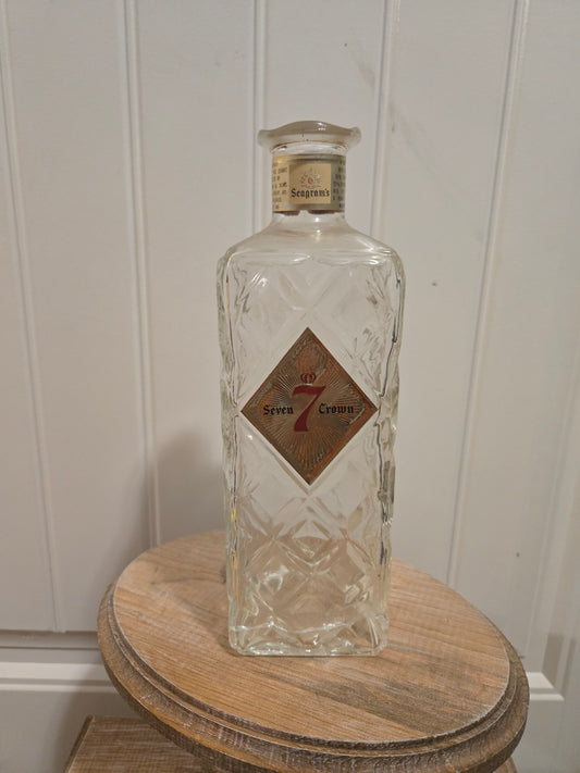 Vintage Seagrams Bottle Vase