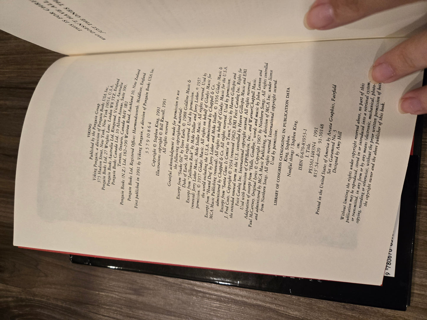 1st Edition 4th Printing Needful Things by Stephen King