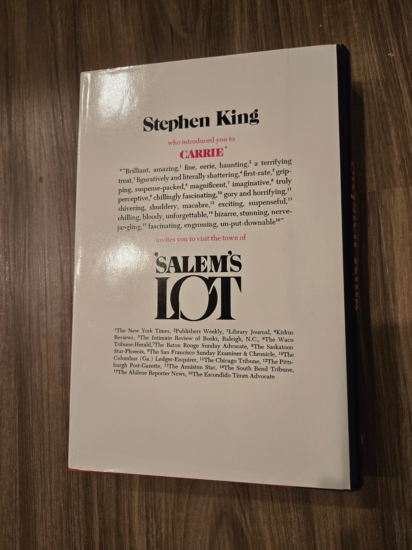 Salems Lot Double Play BCE 1st Edition by Stephen King