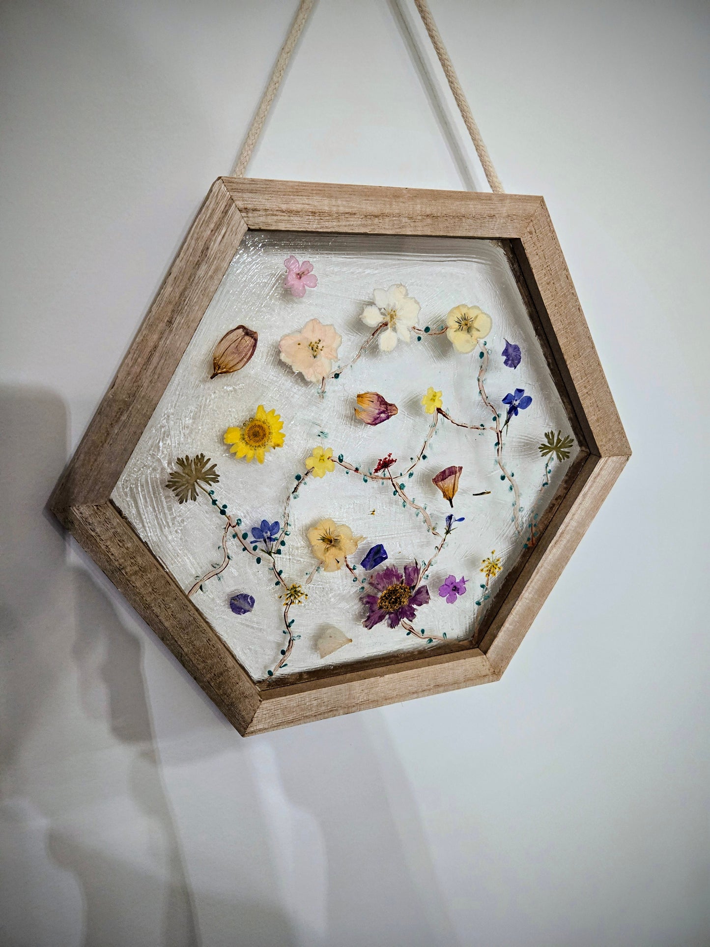 Mod Podge Pressed Flower Suncatcher