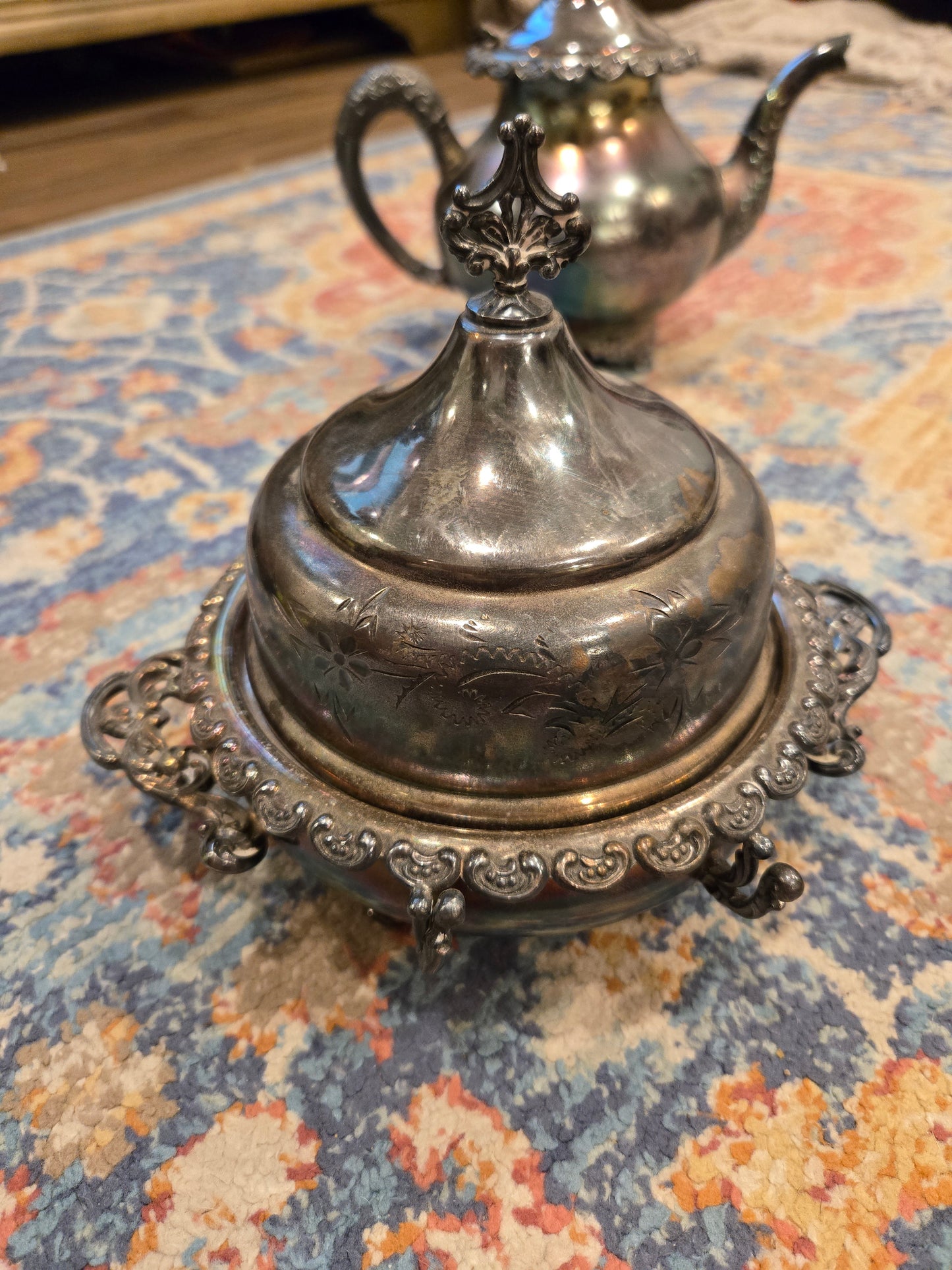 Royal MFG Co Triple Plated Tea Set pre-1930s