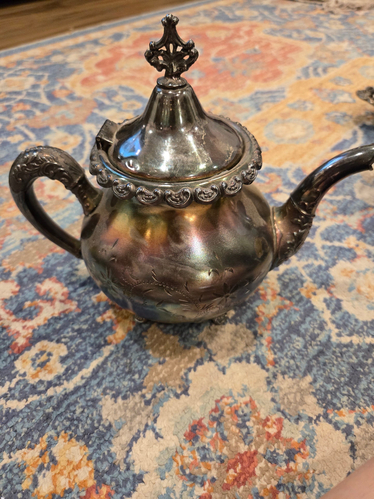 Royal MFG Co Triple Plated Tea Set pre-1930s