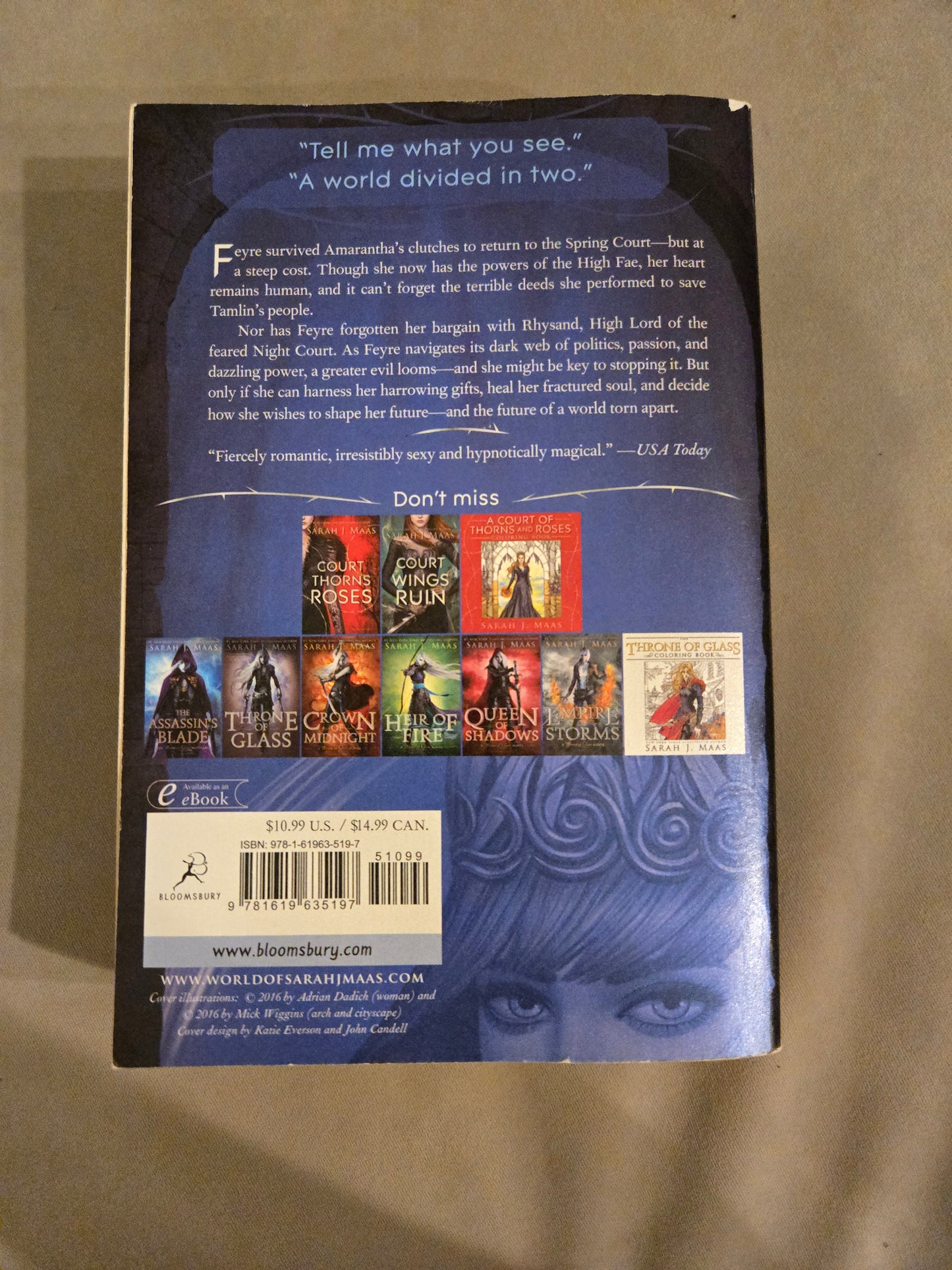 OOP A Court of Mist and Fury by Sarah J Maas