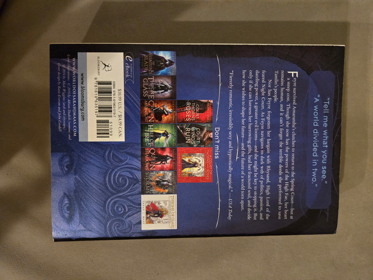 OOP A Court of Mist and Fury by Sarah J Maas