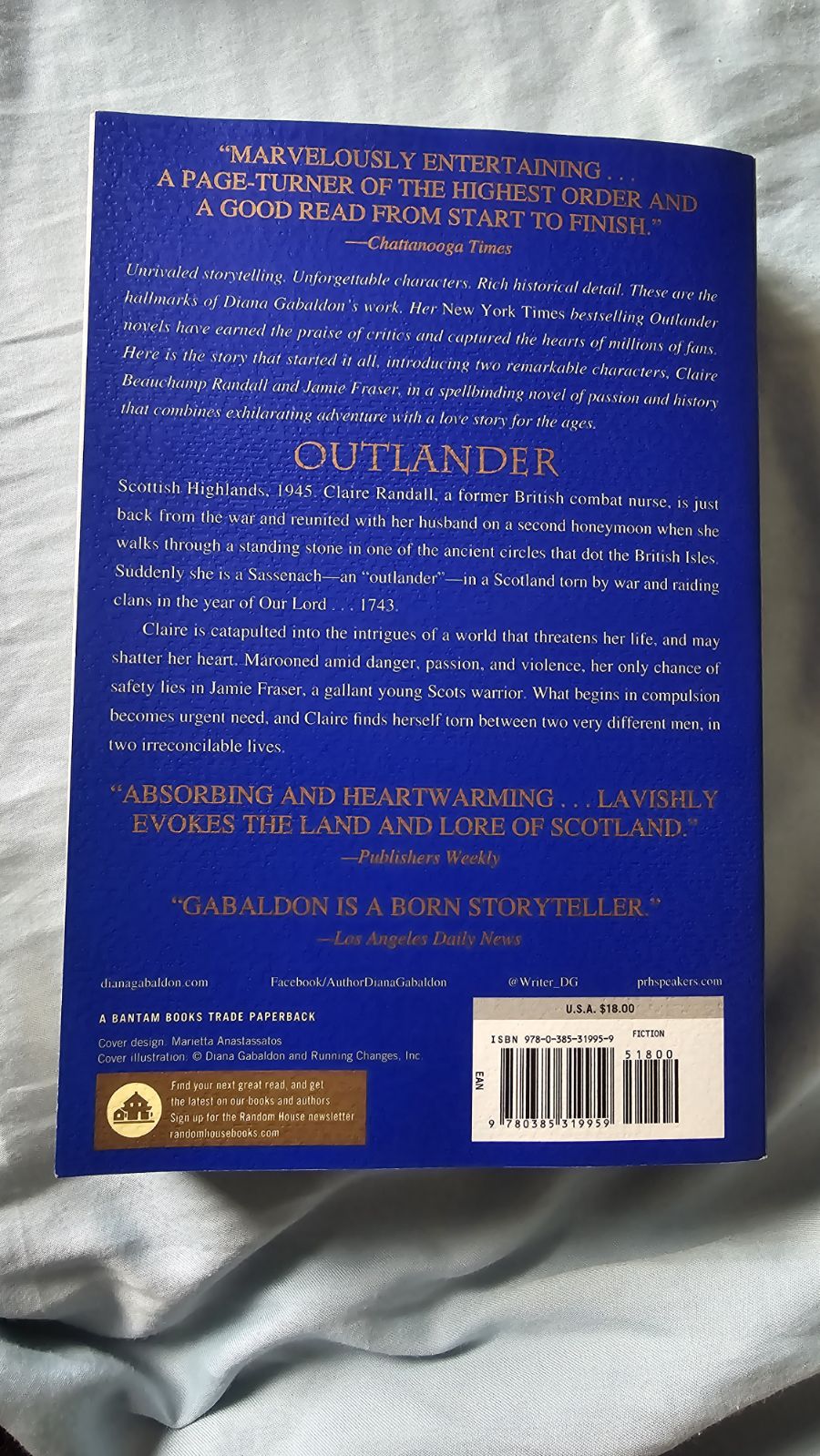 Signed Outlander Paperback