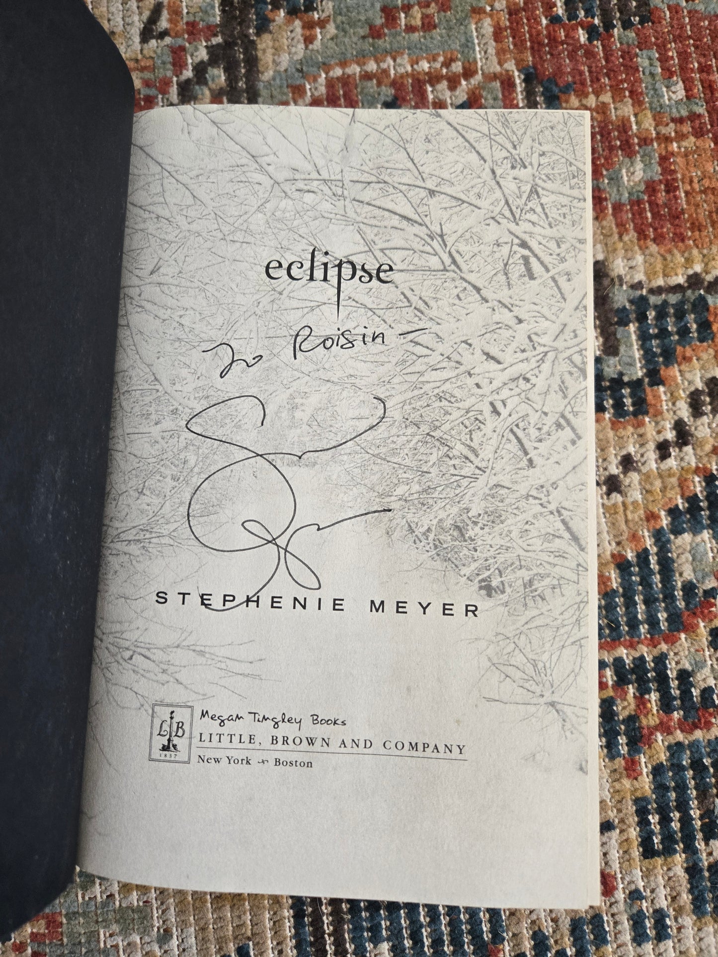 Personalized SIGNED Eclipse 1st 1st By Stephanie Meyer