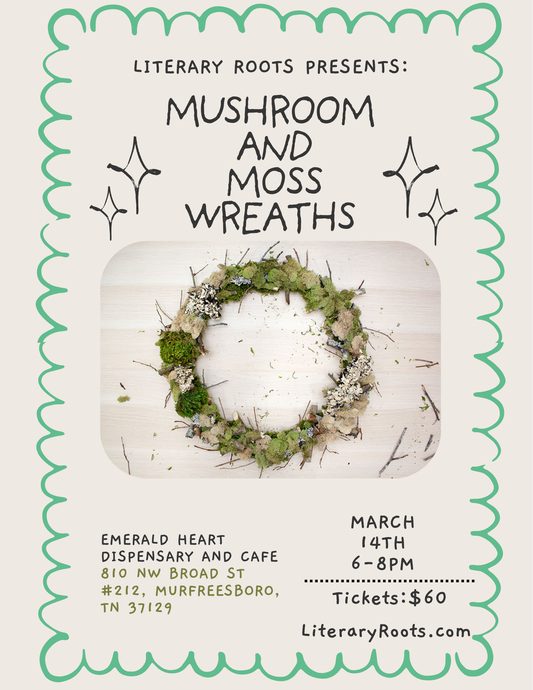 Mushroom and Moss Wreath Workshop at Emerald Heart Cafe and Dispensary