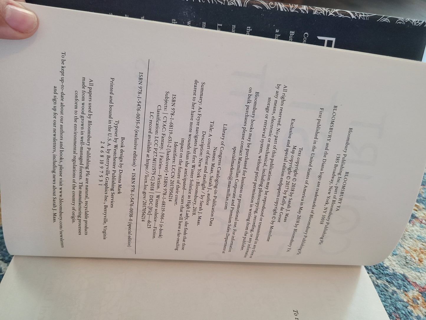 OOP A Court of Frost and Starlight Hardcover