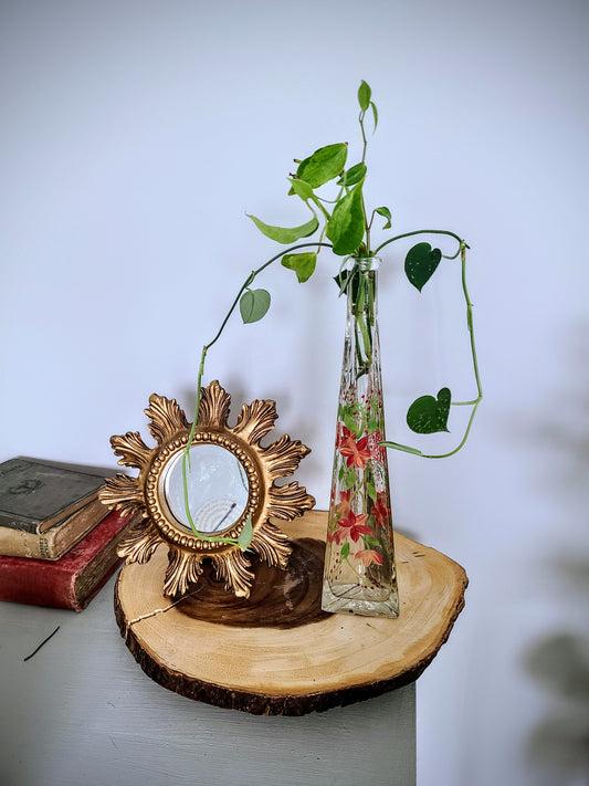 Hand Painted Tall Vase