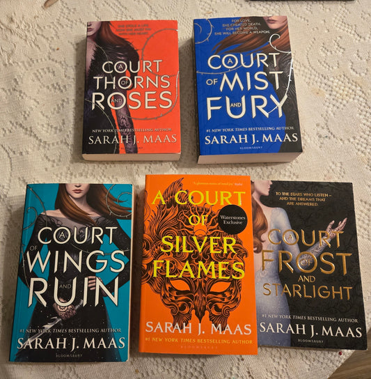 UK 1st Edition A Court of Thornes and Roses Set by Sarah J Maas
