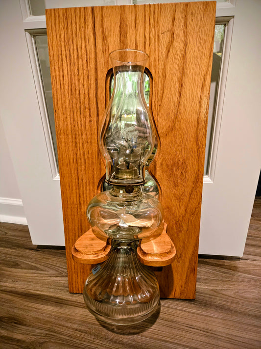 Oil Lamp Wall Holder and Oil Lamp