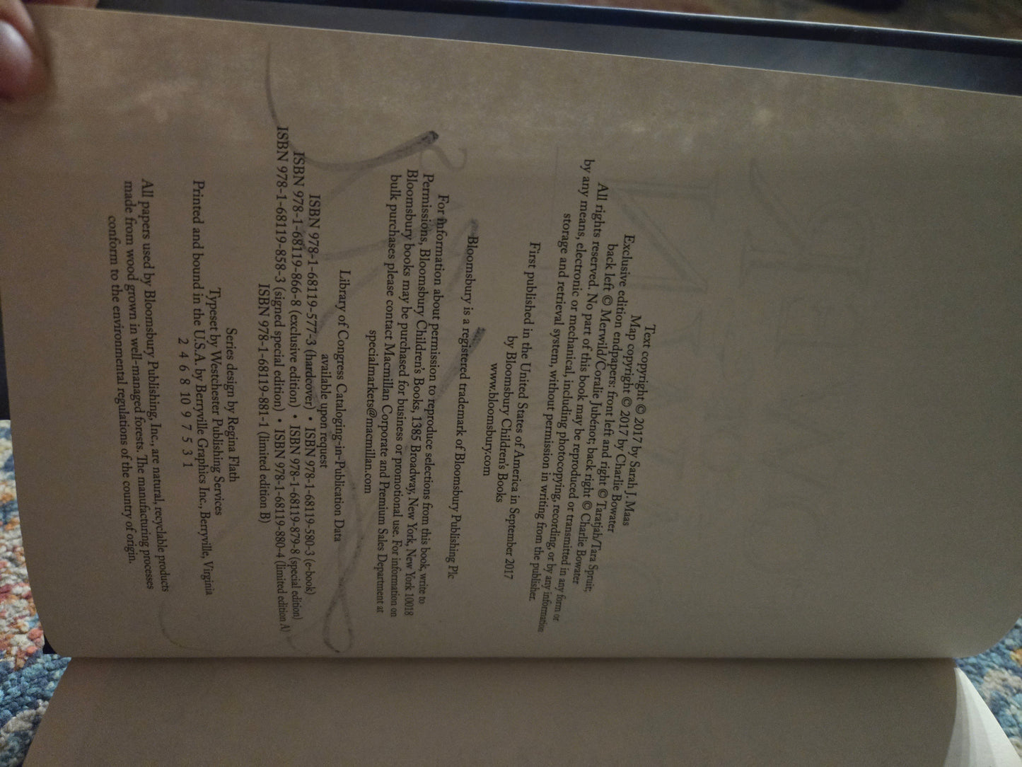 Signed 1st 1st Tower of Dawn by Sarah J Maas