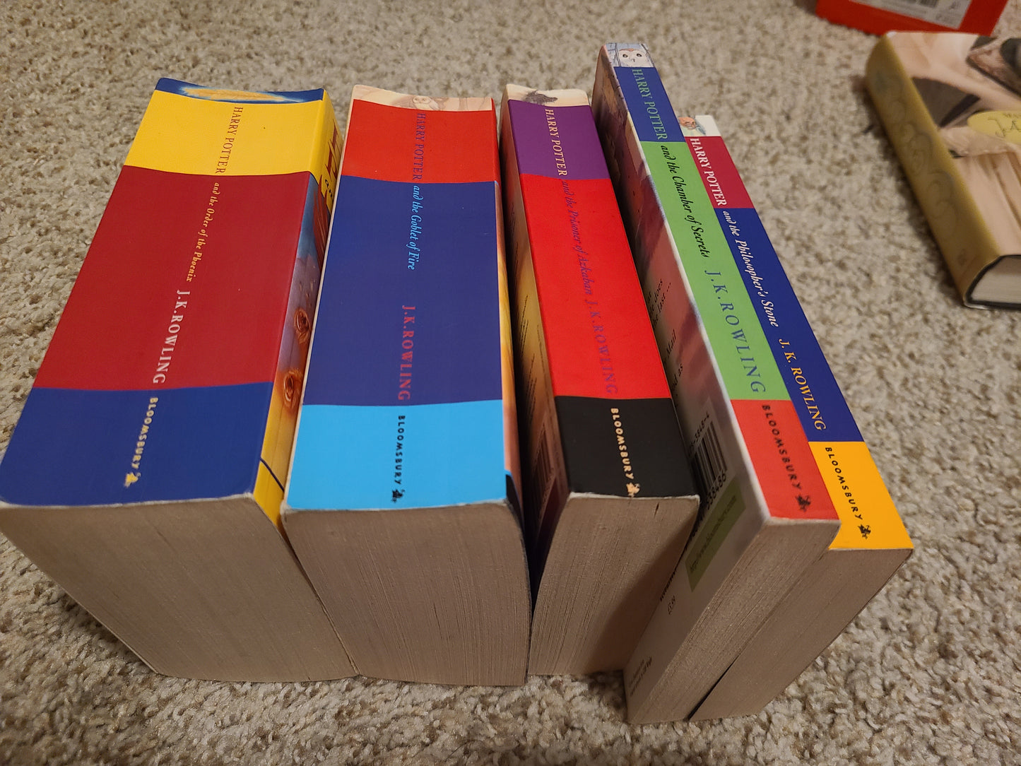 UK Harry Potter Paperbacks plus 2 extras